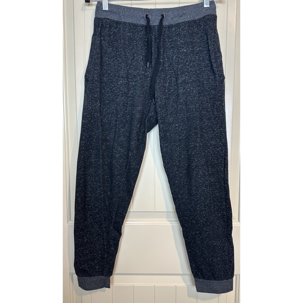 Rustic Blue fleece lined cotton blend black jogger sweatpants sz‎ M GUC